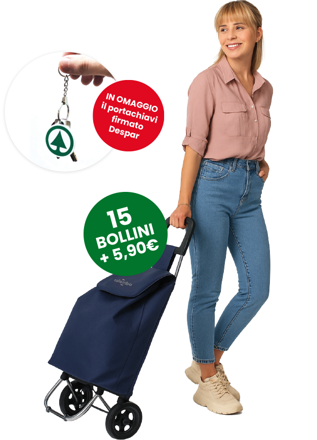 Ottieni il carrellino spesa Rolly con 15 bollini + 5,90 €