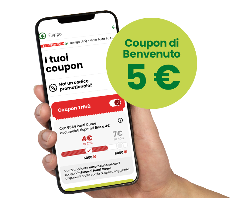 Coupon di benvenuto - App Despar Tribù