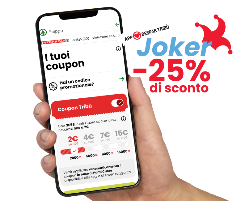 Coupon di benvenuto - App Despar Tribù