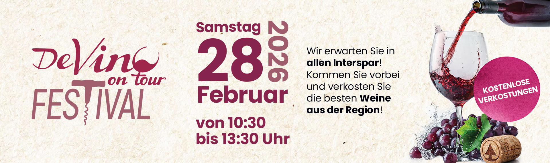 DeVino on tour - sabato 28 febbraio dalle 10:30 alle 13:30