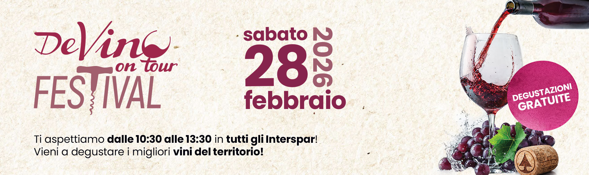 DeVino on tour - sabato 28 febbraio dalle 10:30 alle 13:30