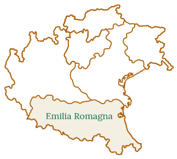 Cartina dell'Emilia-Romagna