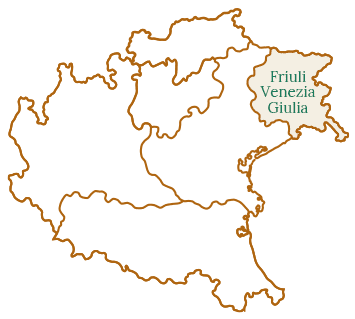 Cartina del Friuli Venezia Giulia
